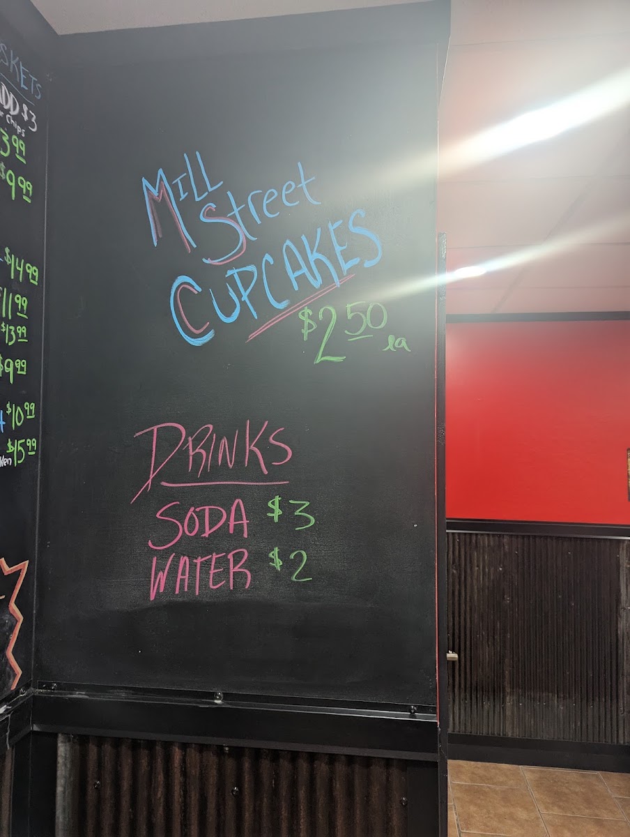 Red Line BBQ menu board