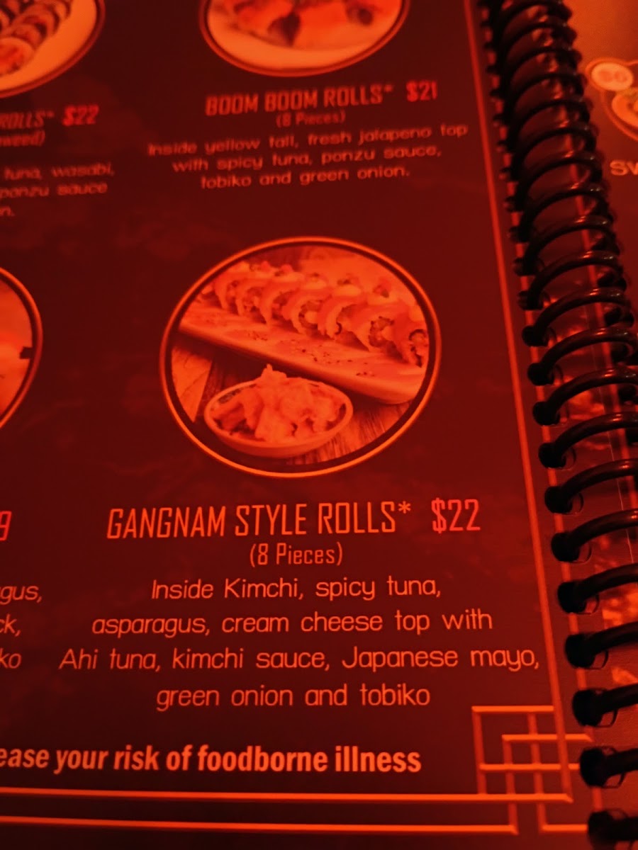 Poke Bowl menu board