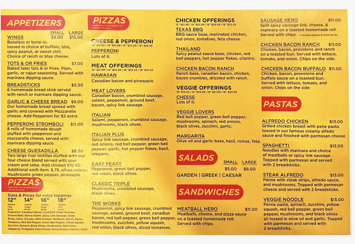 LEO'S LAIR PUB & EATS menu board