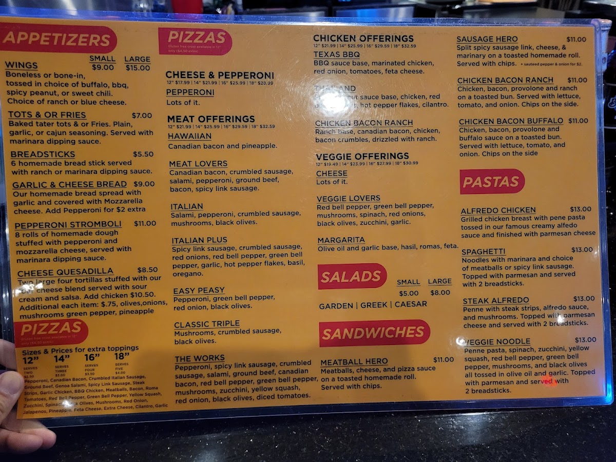LEO'S LAIR PUB & EATS menu board