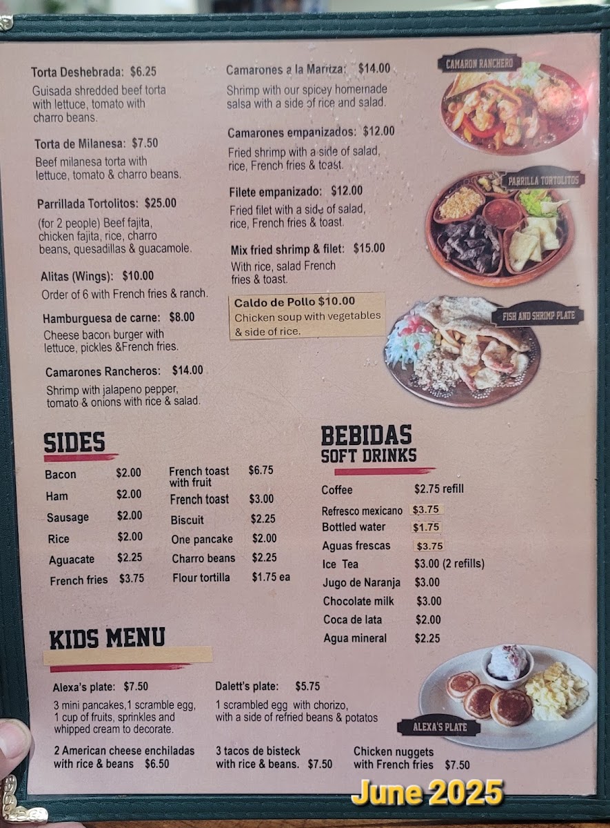 El Jefe menu board