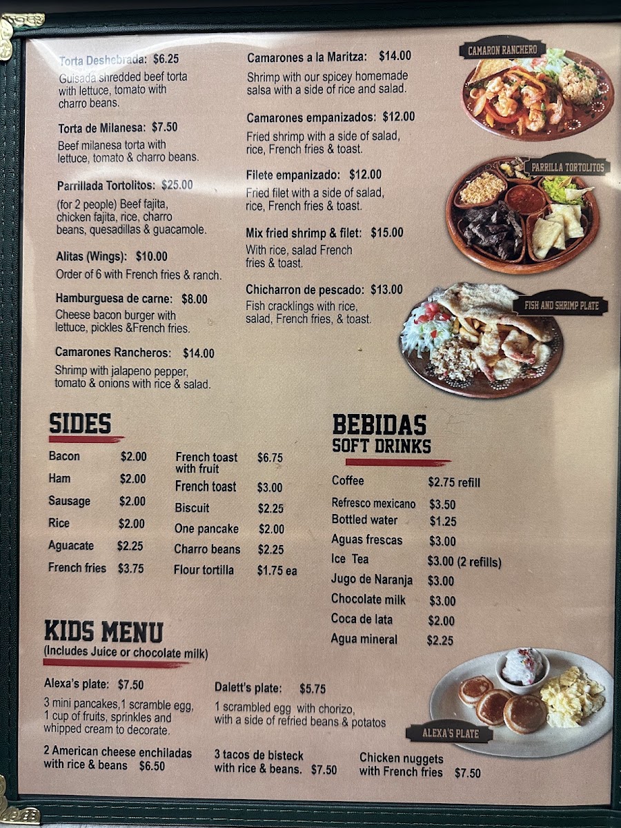 El Jefe menu board