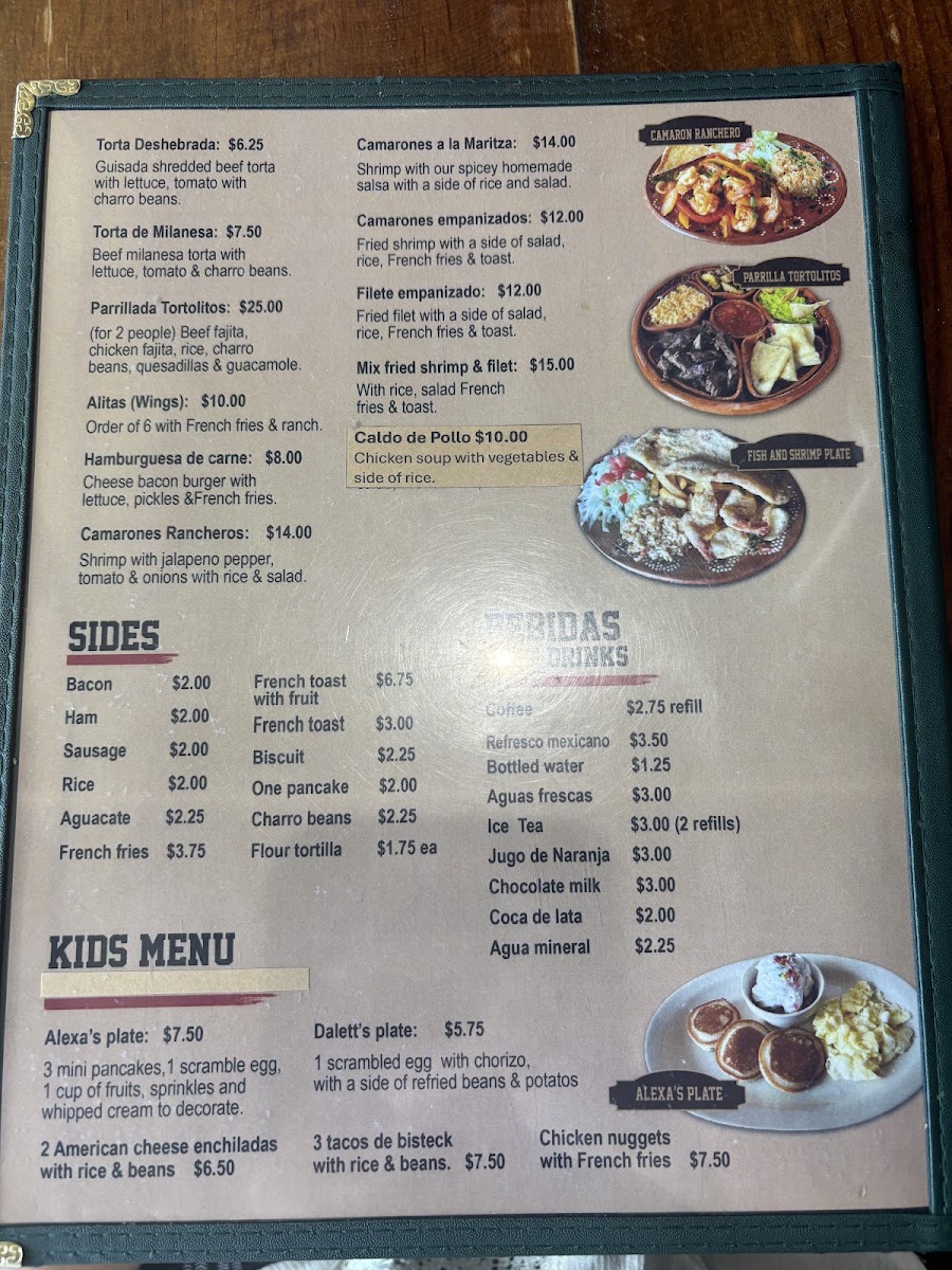 El Jefe menu board