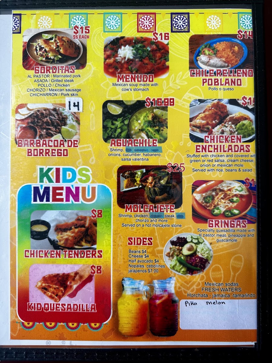 Taquería El Milagro | Mexican menu board