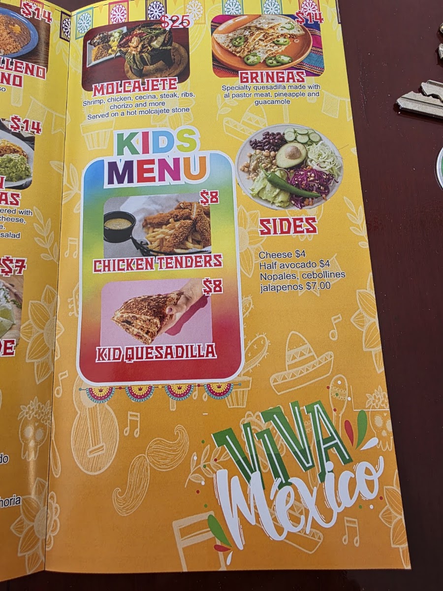 Taquería El Milagro | Mexican menu board