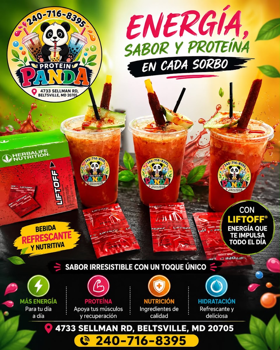 Protein Panda menu board