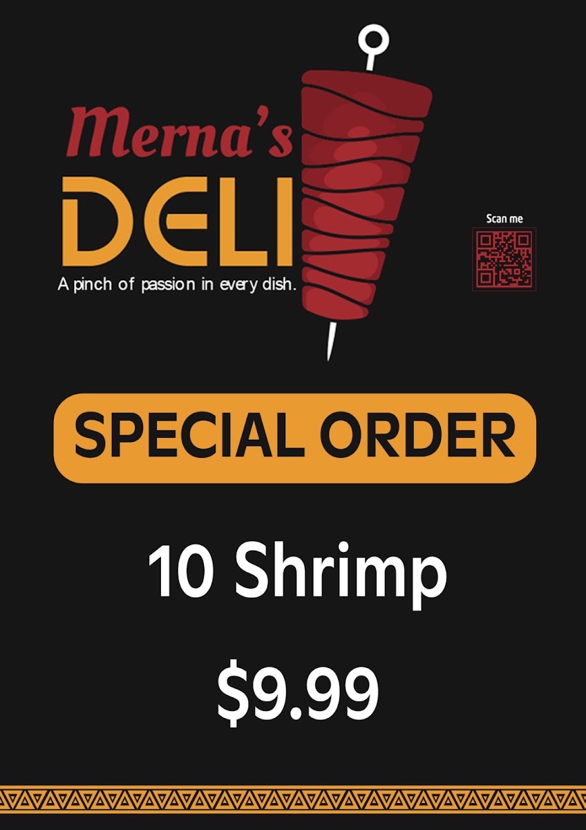Merna's Deli menu board