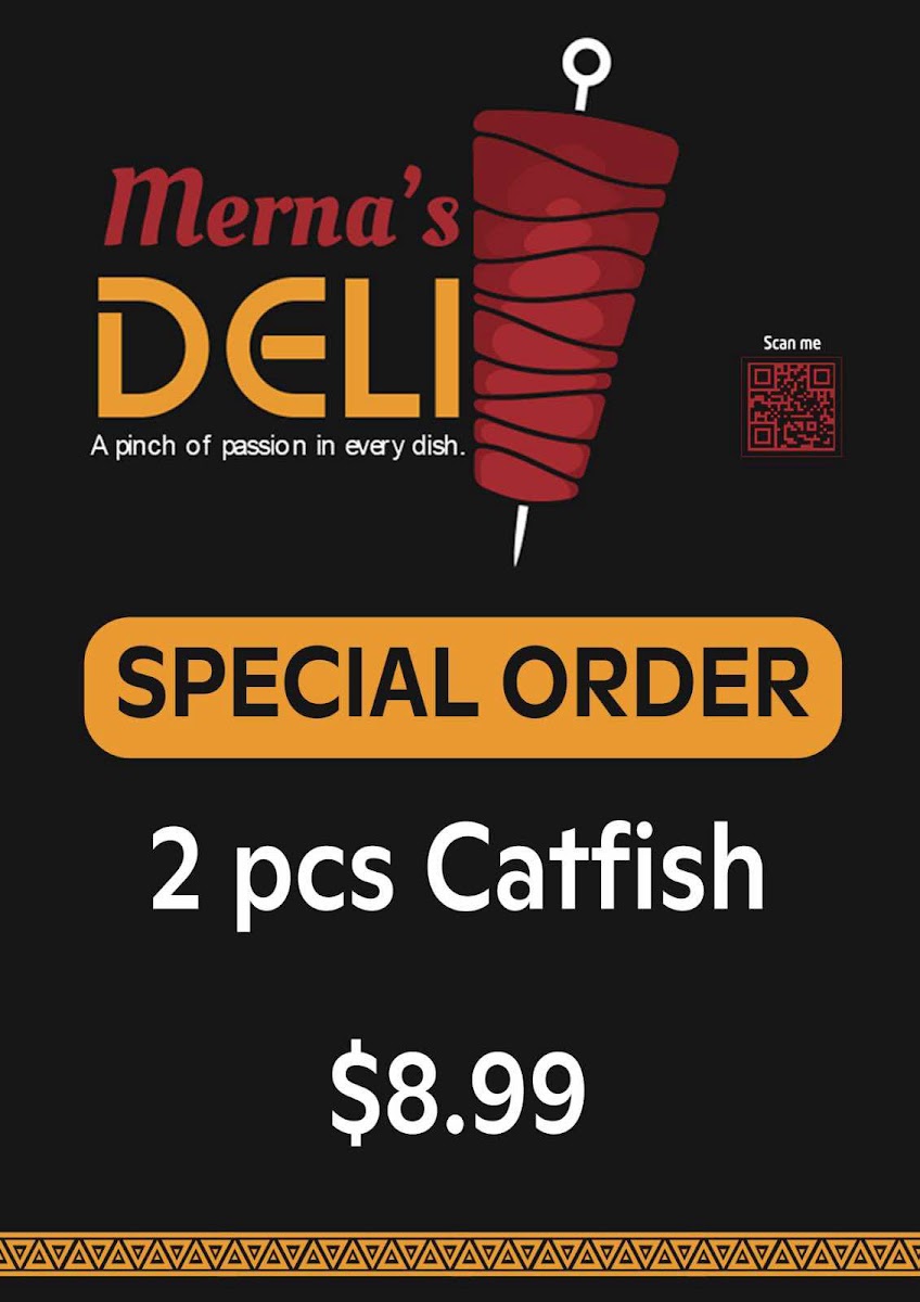 Merna's Deli menu board