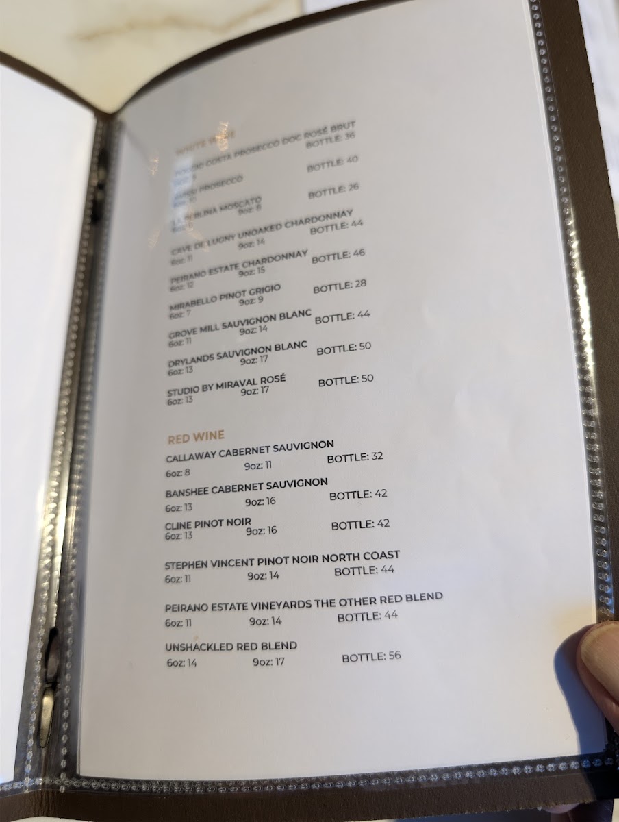 Trade Street Social menu board