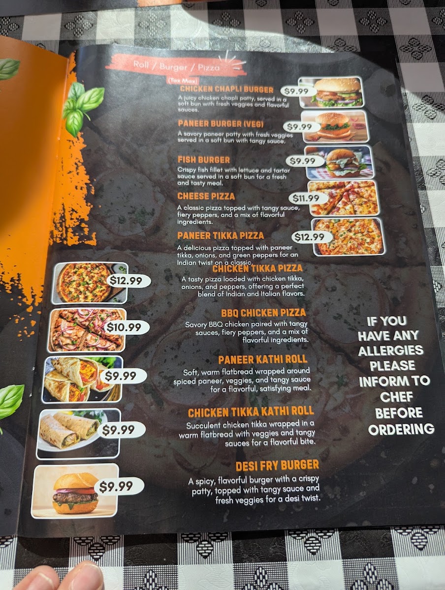 Lalison Express Kitchen menu board