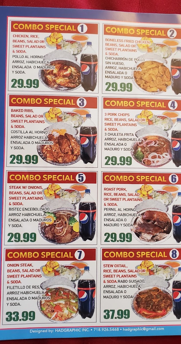 Fuego a la Lata menu board