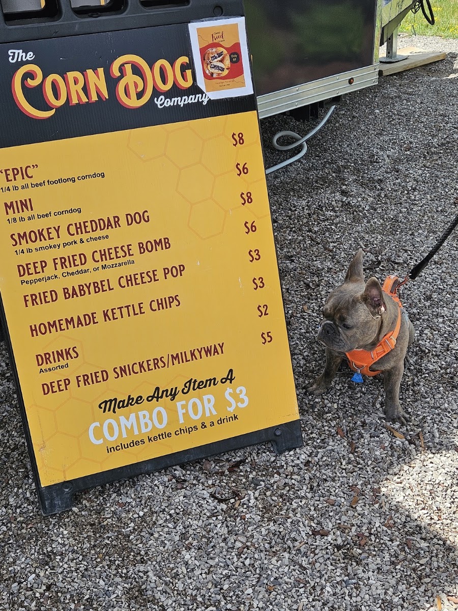 The Corndog Company menu board