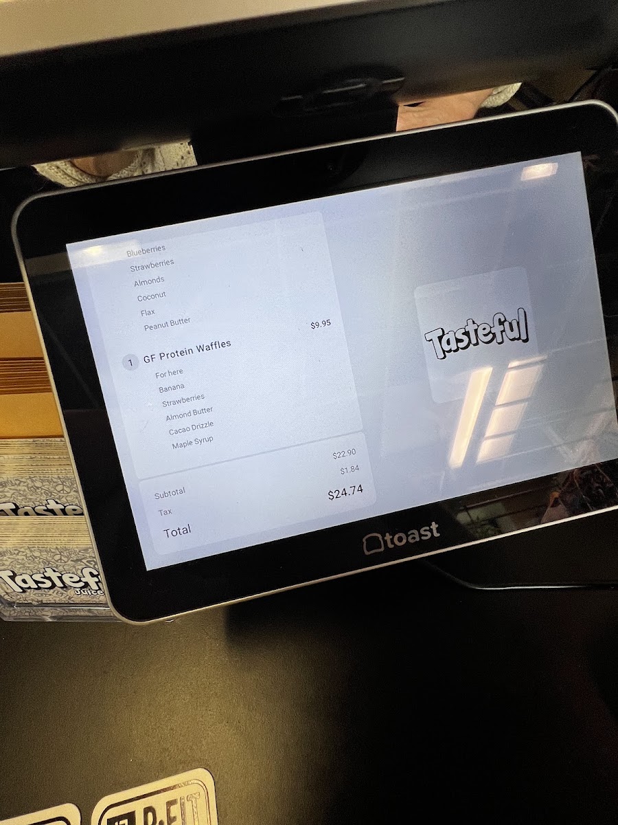 Tasteful menu board