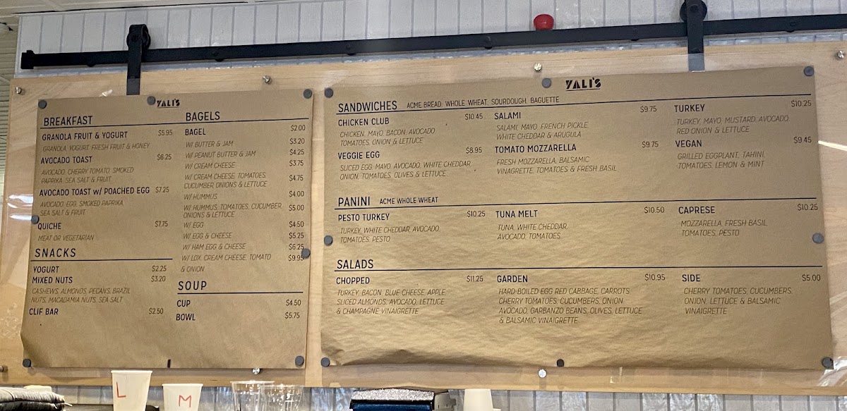 Yali’s Qualcomm Café menu board