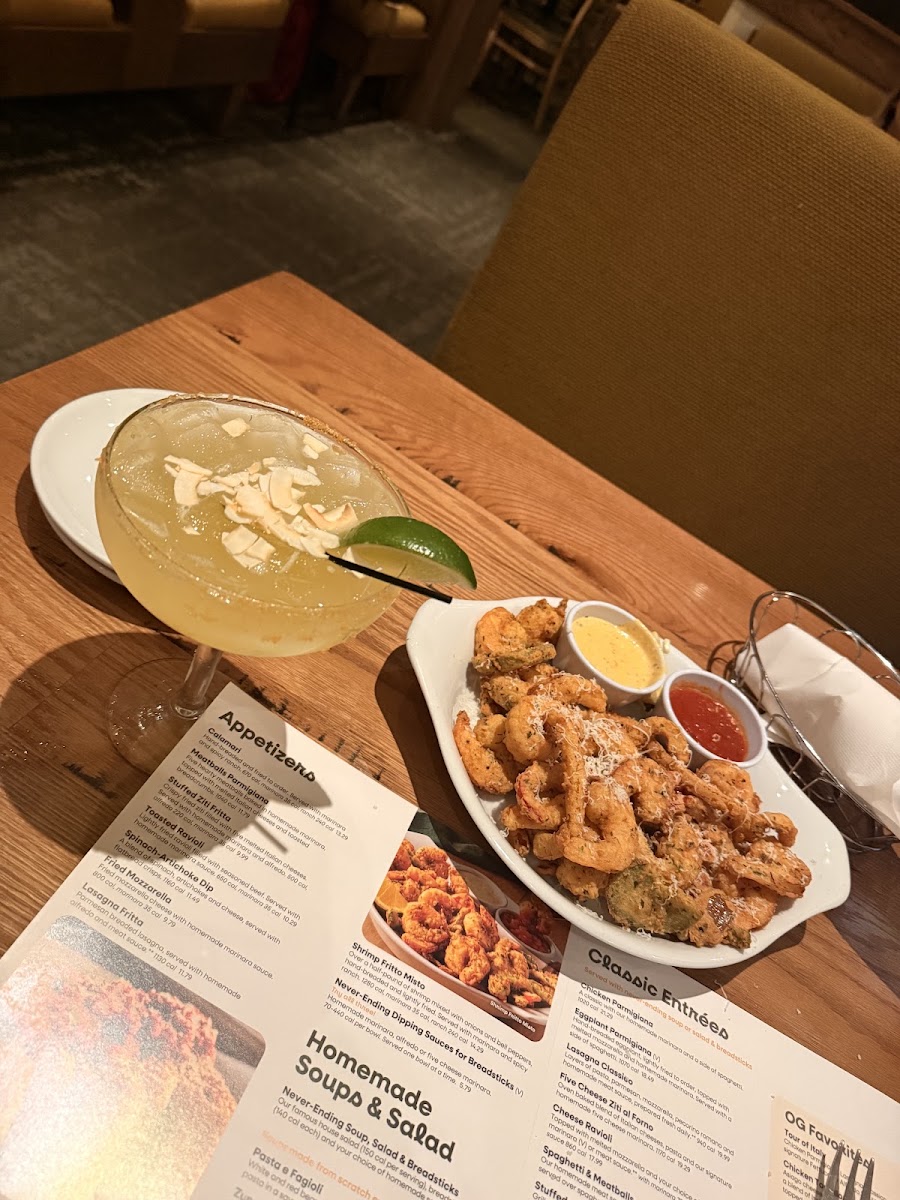Olive Garden Italian Restaurant menu board