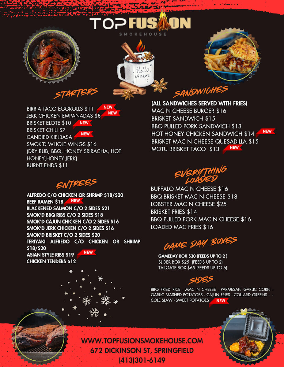 Topfusion menu board