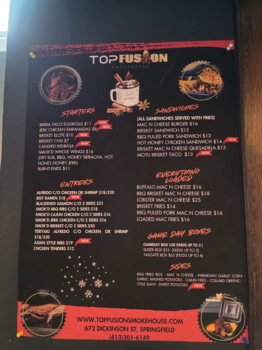 Topfusion menu board