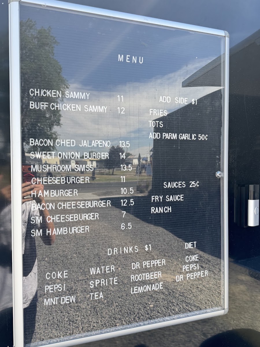 Dante’s Inferno menu board