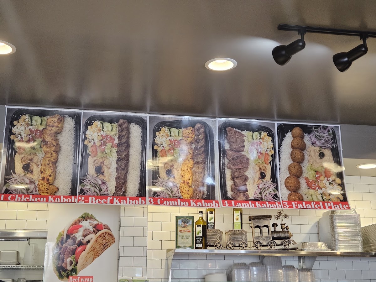 X CHICKEN KEBAB(BEST KEBAB IN THE WORLD) menu board