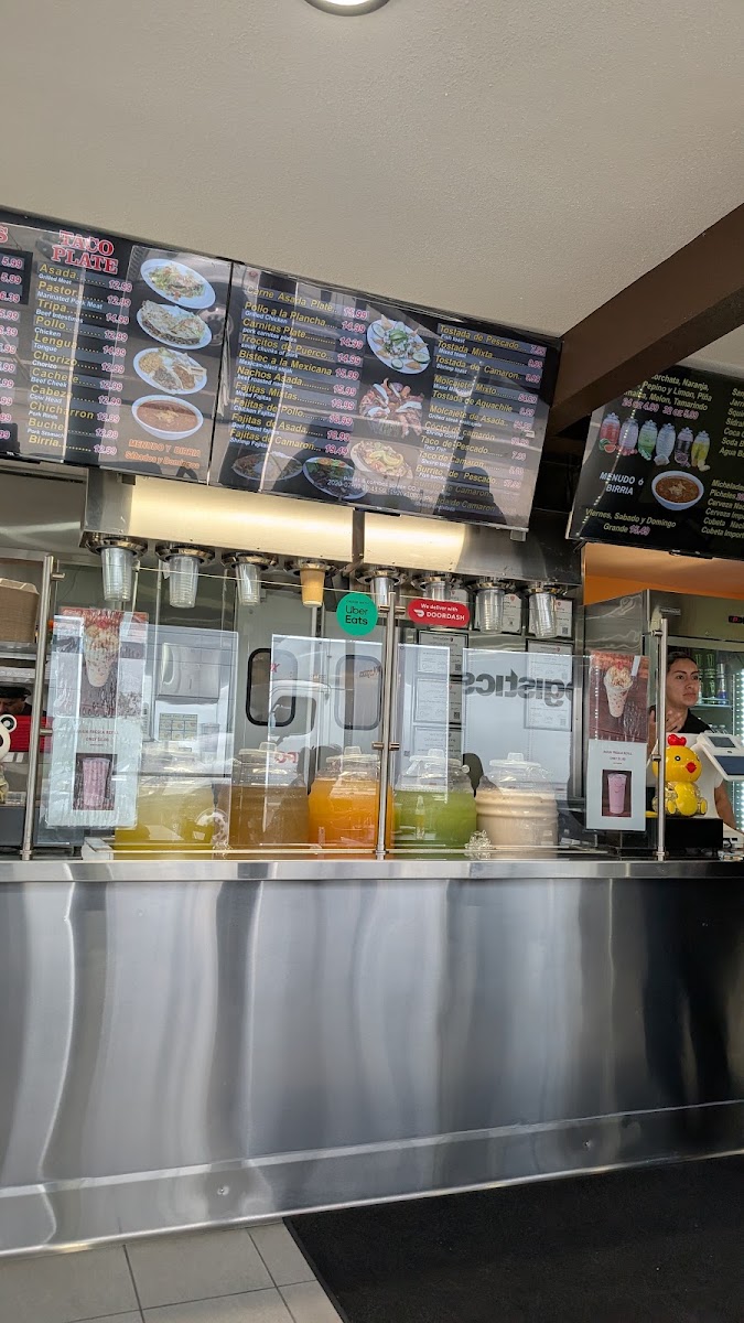 Tacos El Jimador menu board