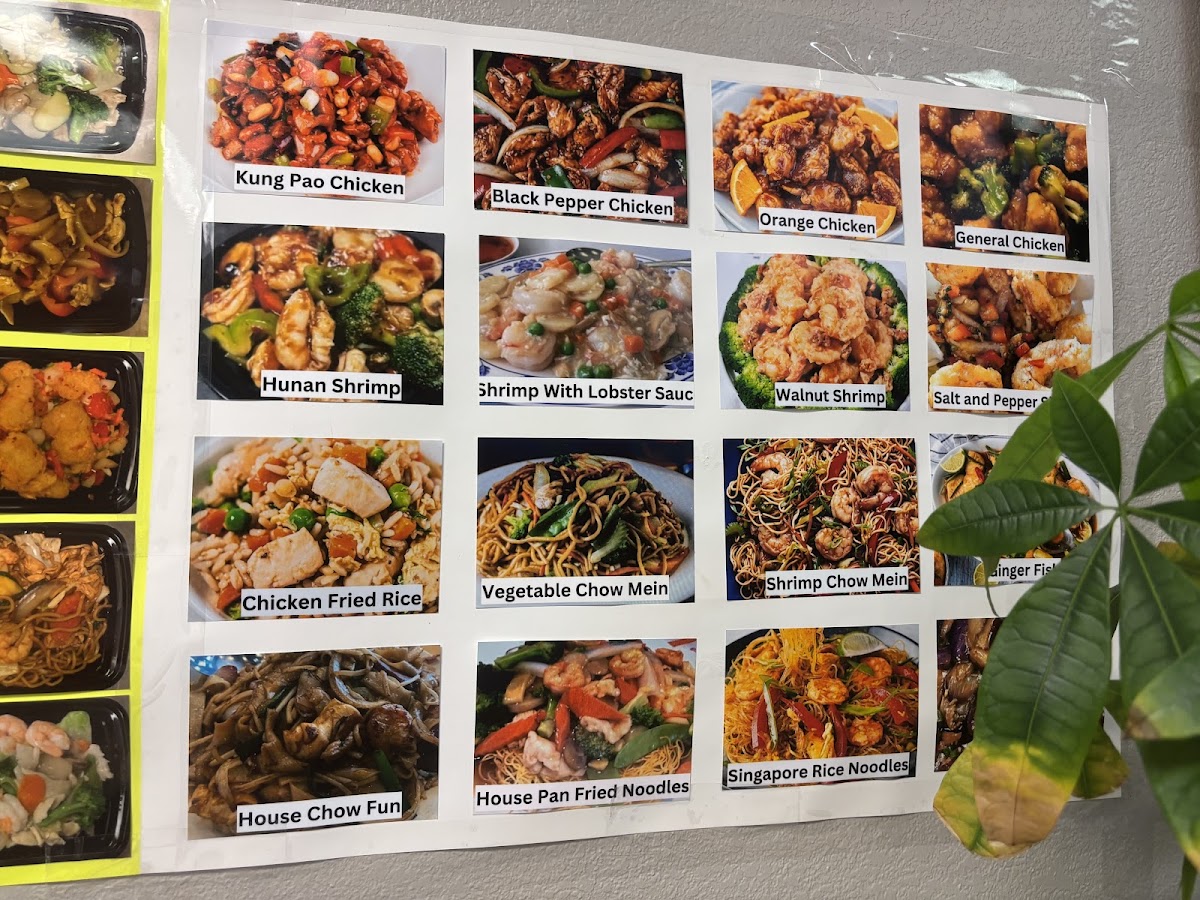 CNS Cafe Chinese Restaurant menu board
