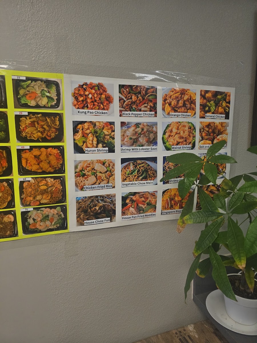 CNS Cafe Chinese Restaurant menu board