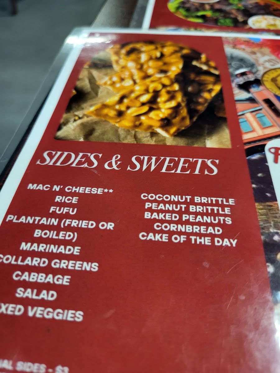 Family Taste Restaurant & Lounge menu board