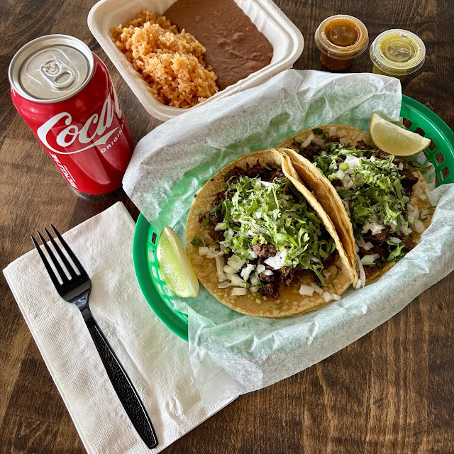 Street Tacos with Rice and Beans
