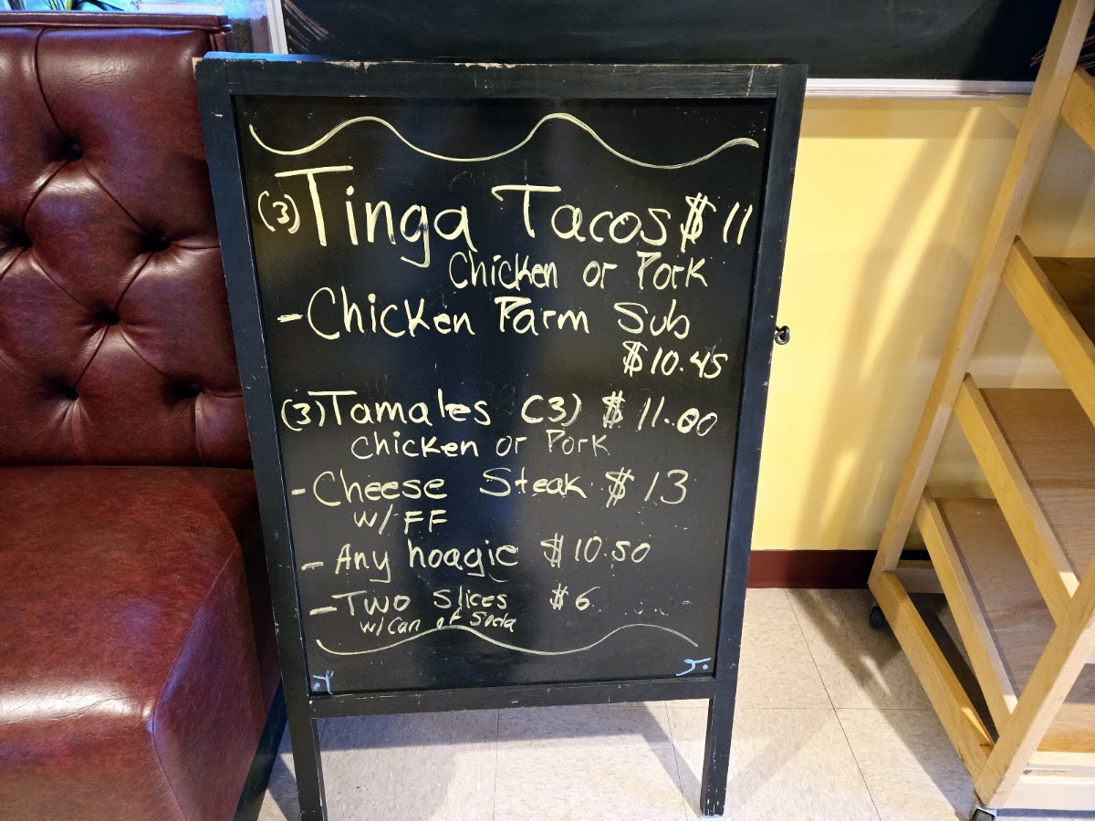 Limeport Family Restaurant menu board