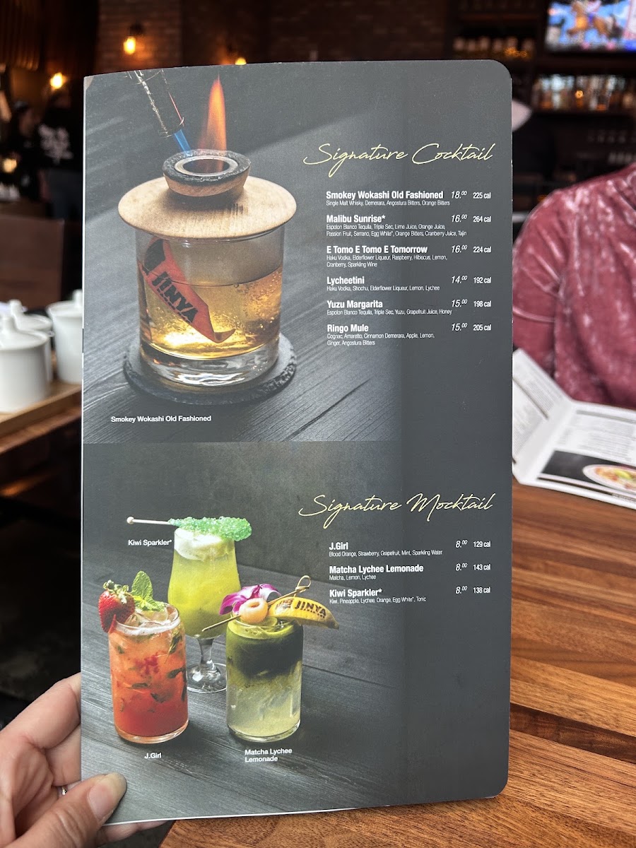 JINYA Ramen Bar - South Bend menu board