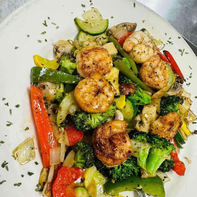Grilled Shrimp & Vegetables
