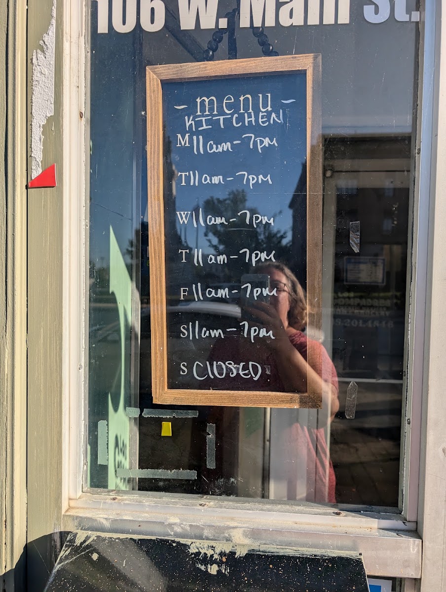 Los Compadres Authentic Mexican Food menu board