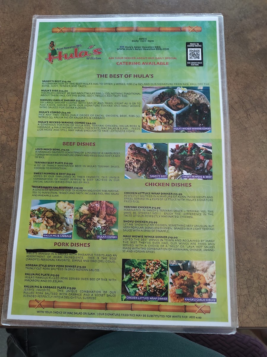 True North Crafted Pizza and Beer menu board