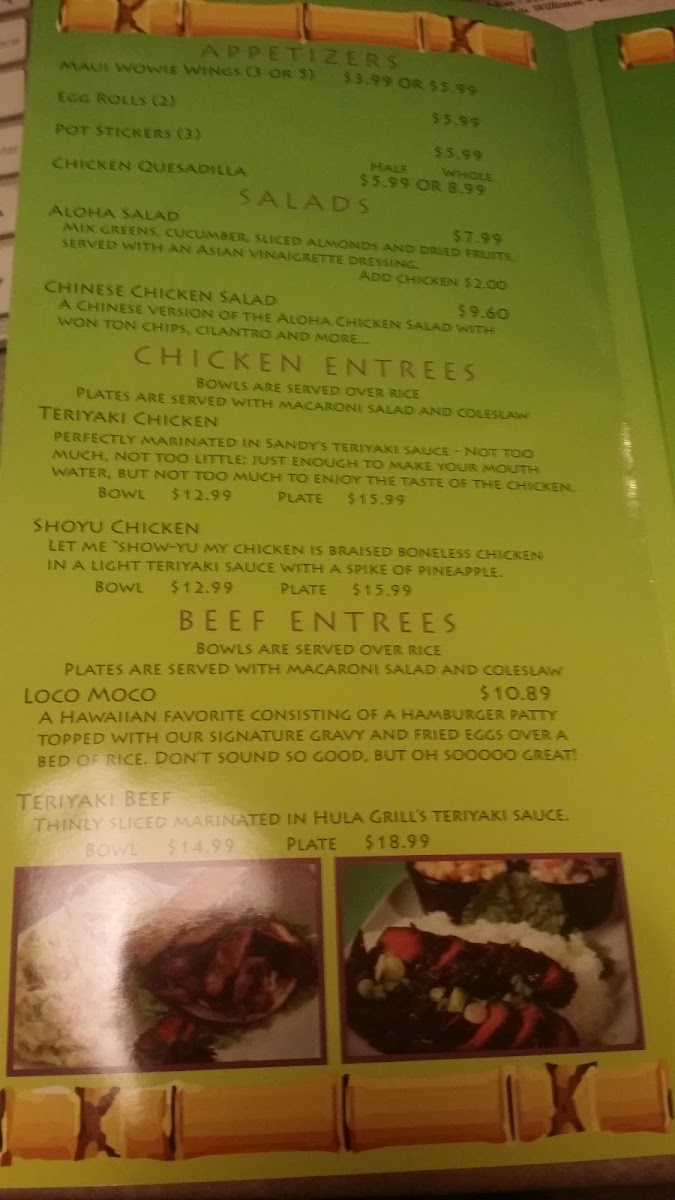 True North Crafted Pizza and Beer menu board