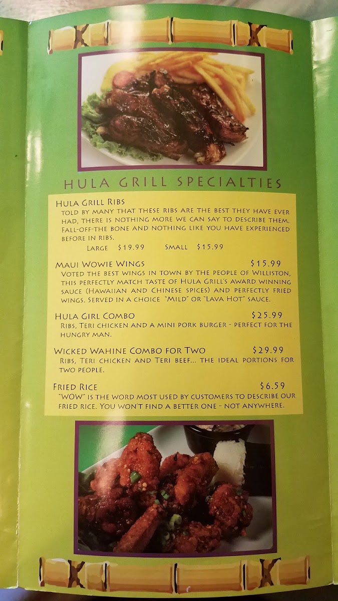 True North Crafted Pizza and Beer menu board
