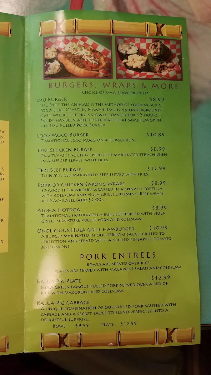 True North Crafted Pizza and Beer menu board