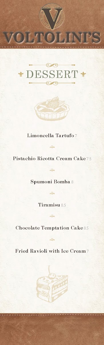 Voltolini's menu board
