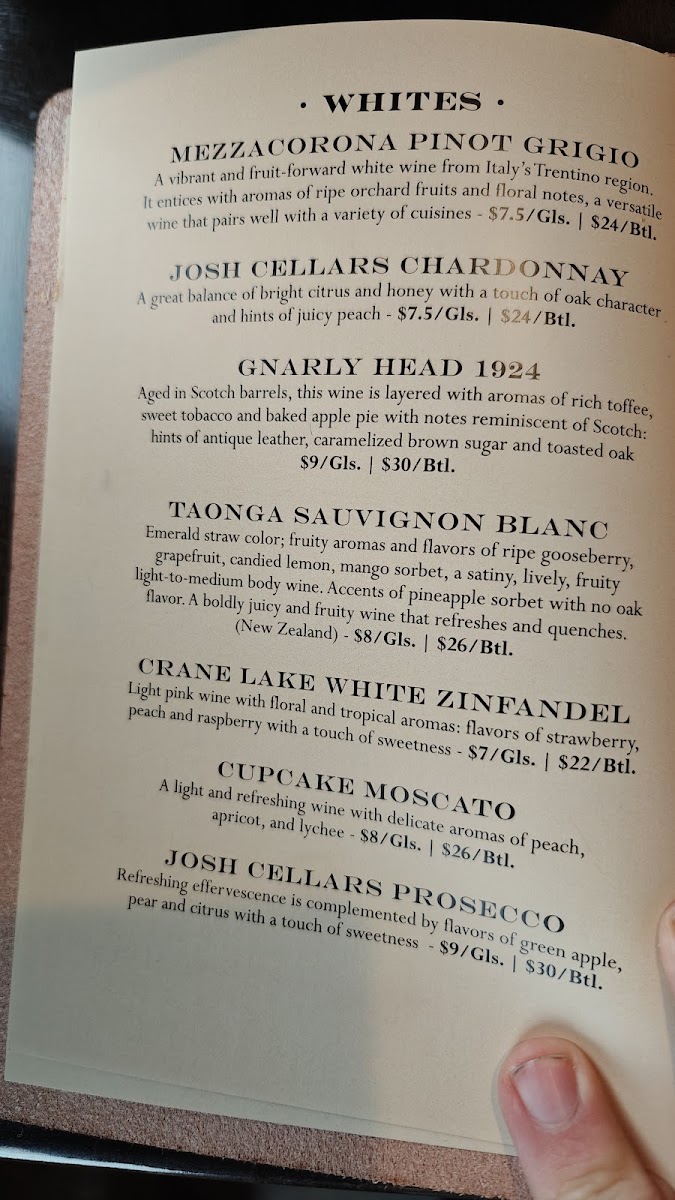 The Maple Pig menu board