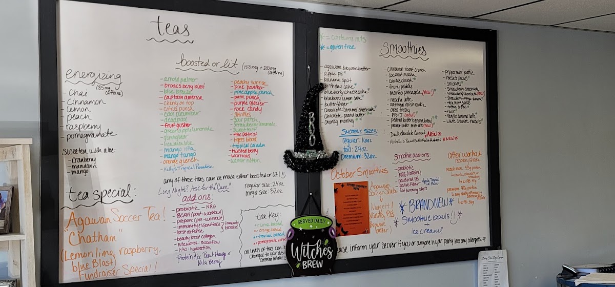 Nutrition First menu board