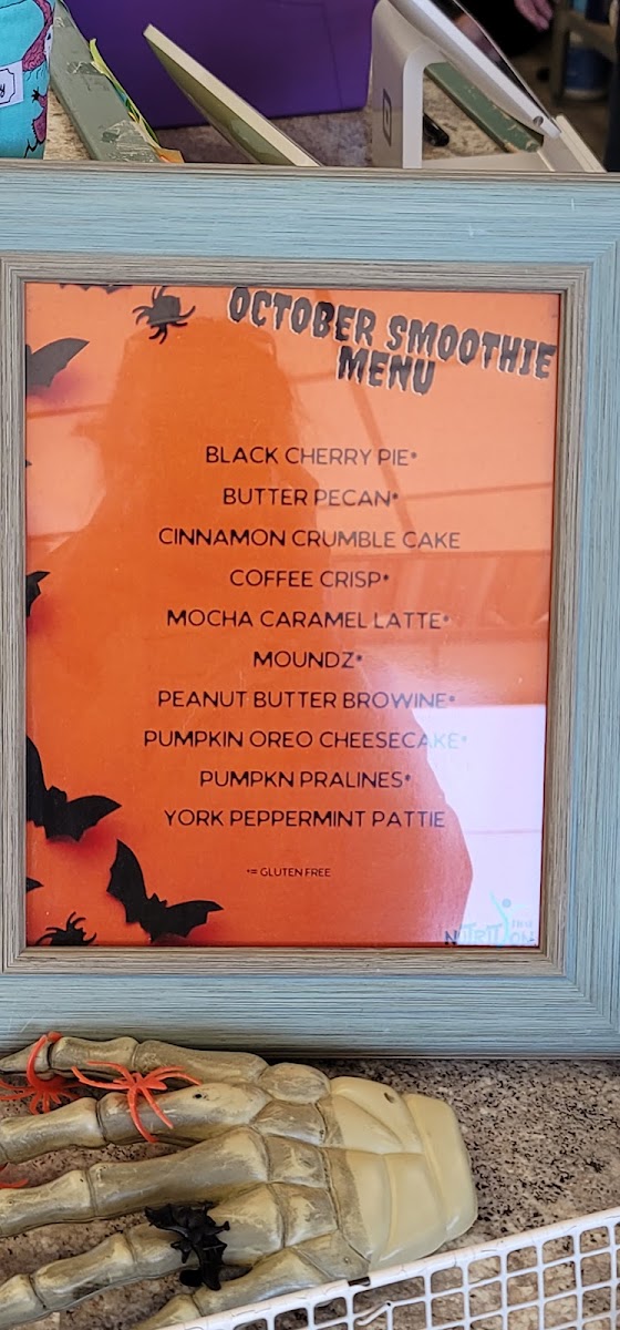 Nutrition First menu board