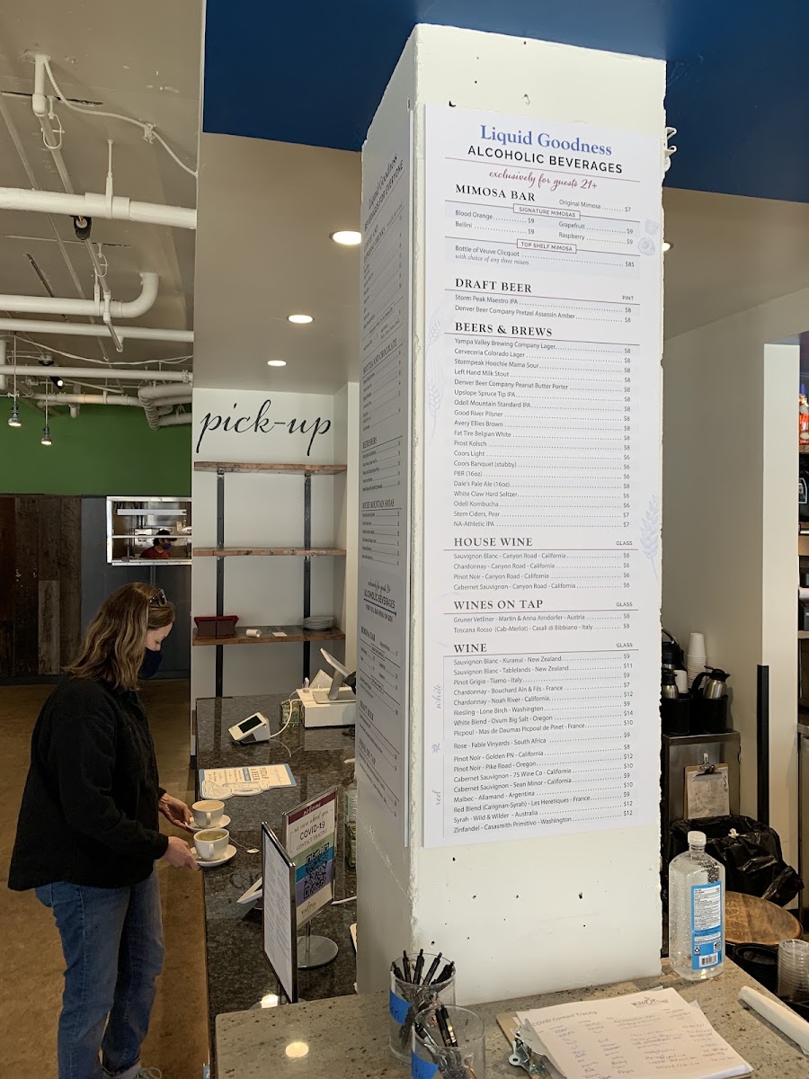 Wild Plum menu board