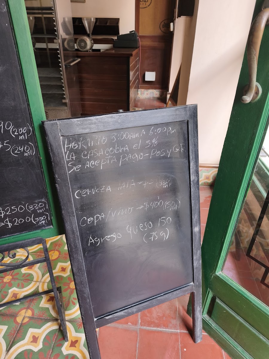 Café O'Reilly menu board