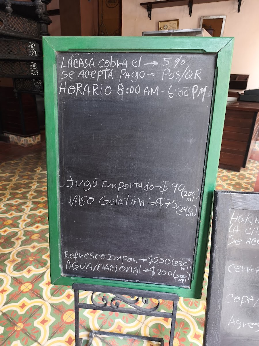 Café O'Reilly menu board