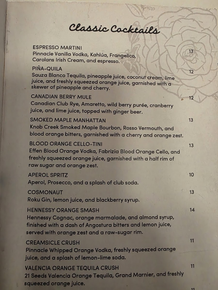 Eggspectation - Knoxville menu board