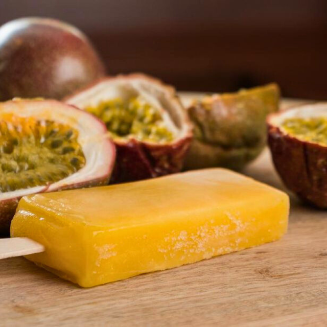 Passion Fruit Filled with Condensed Milk