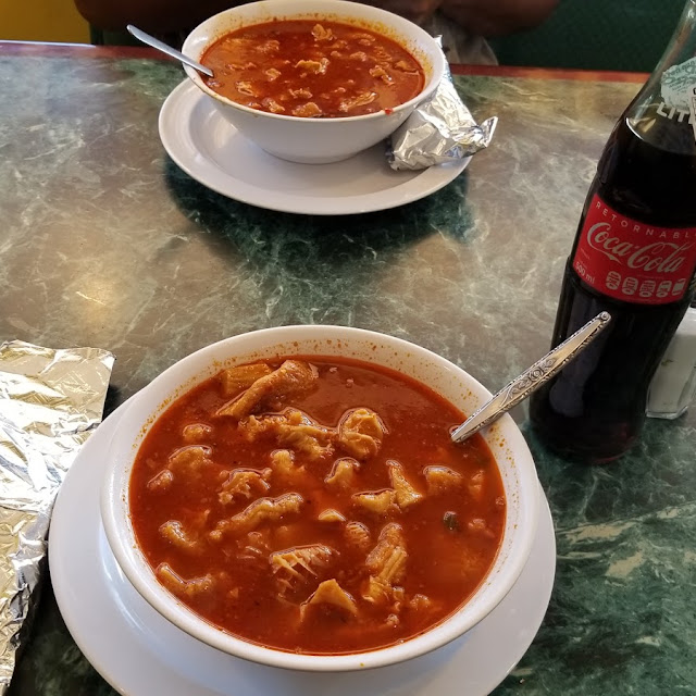 Menudo Soup and a Coca Cola