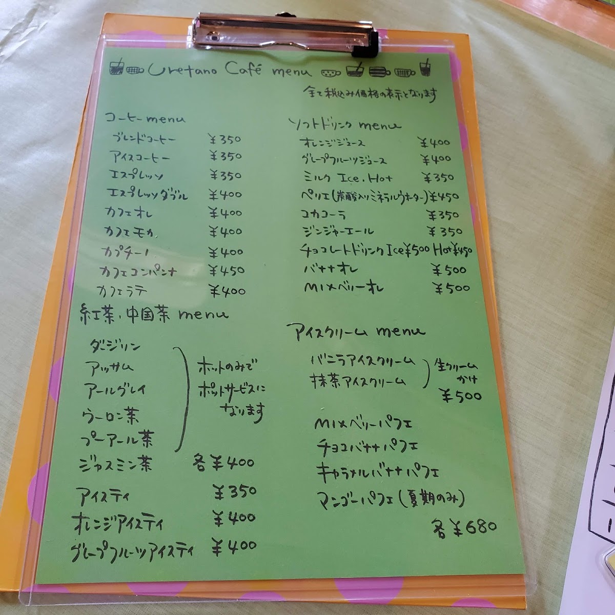 Uretano menu board