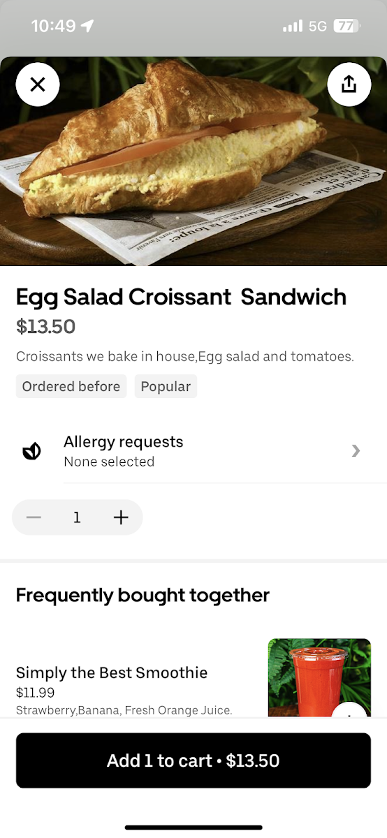 House Of Bagels menu board