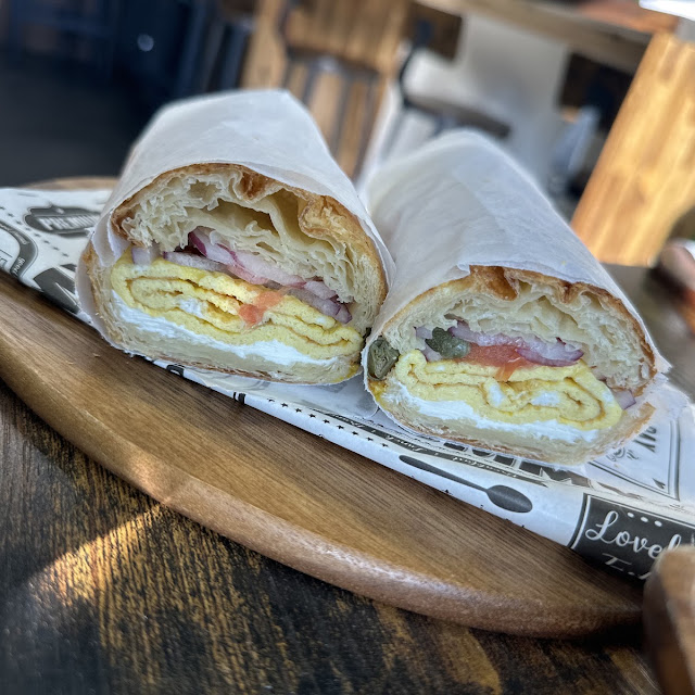 Croissant Sandwich with Eggs