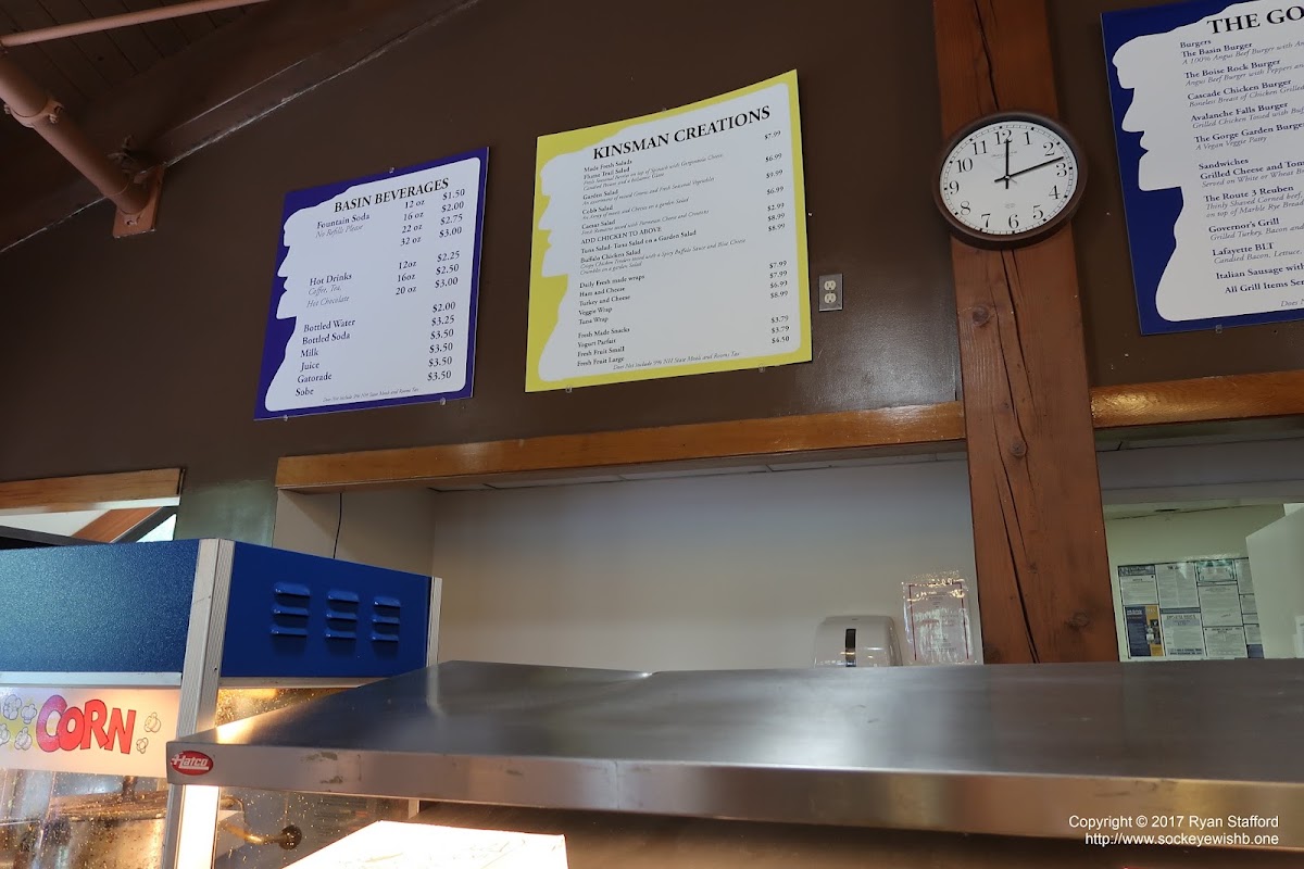 Lafayette Place Food Court menu board